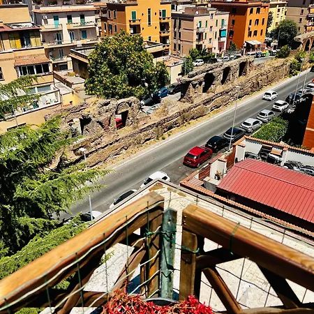 民宿 Casa Del Vento Panoramic Rooftop - Metro C To Colosseo 罗马